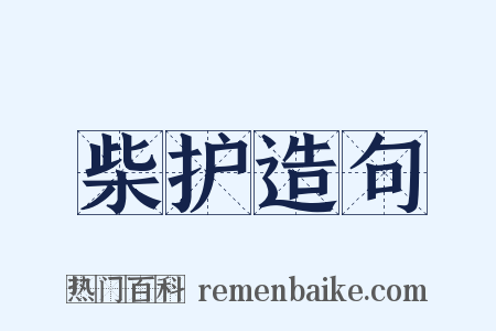 柴护造句是什么意思的图片